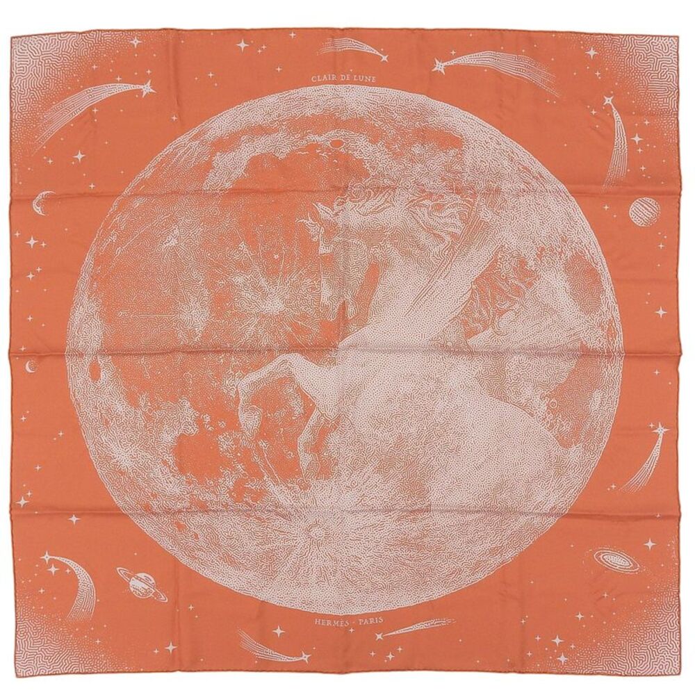 Hermès Clair de Lune Silk Scarf